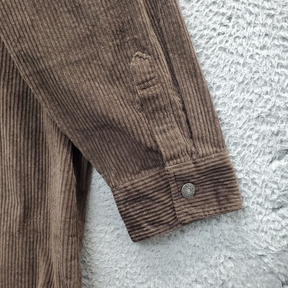 Arizona Shirt Jacket Mens 2XL‎ Brown Corduroy Mountain Trail Collar Button Front - Picture 11 of 12